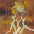 'Dans voor de geesten 2', 130x100cm acrylverf op doek, 1994, verkocht